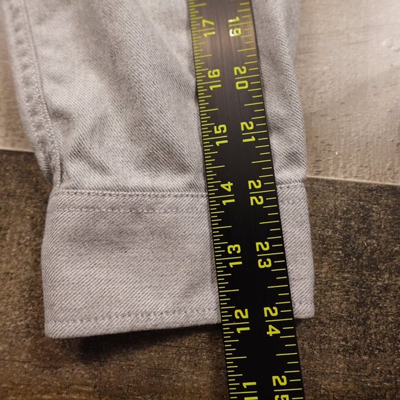 Eddie Bauer Classic Fit Button-Down Shirt Men’s Medium Gray Cotton Casual - Picture 9 of 12